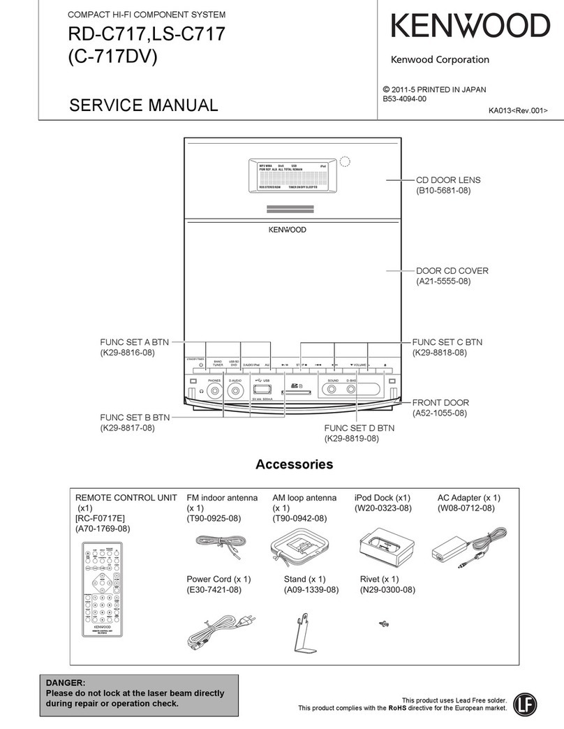Kenwood RD-C717 Service manual