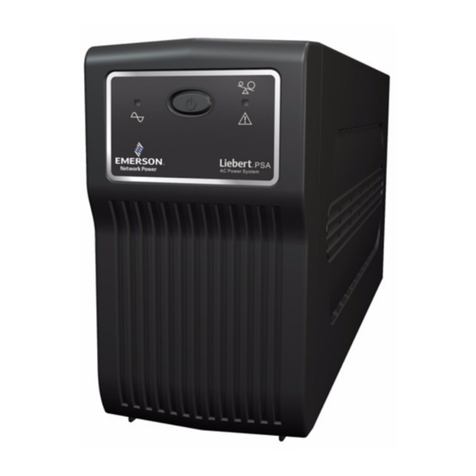 Emerson Liebert PSA quick start guide