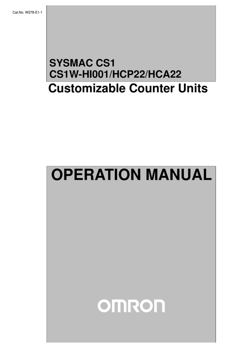 Omron CS1 - User manual