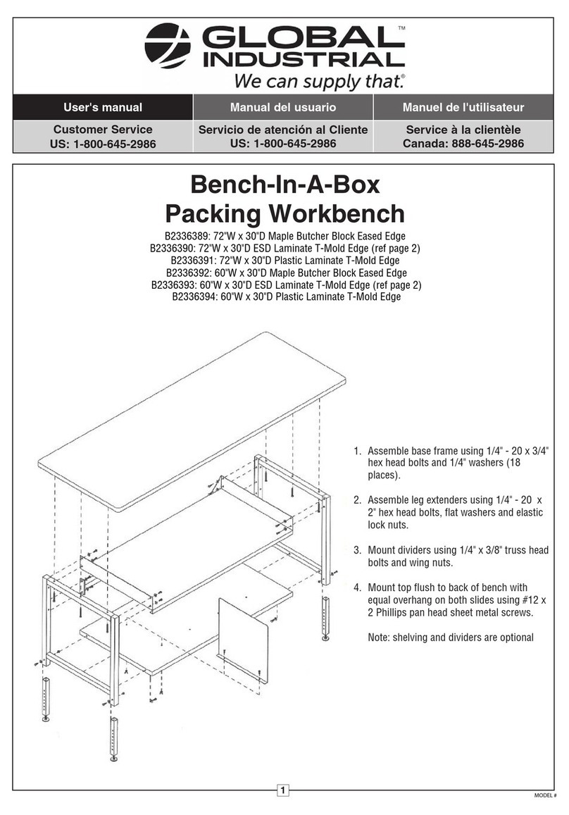 Global Industrial Bench-In-A-Box user manual