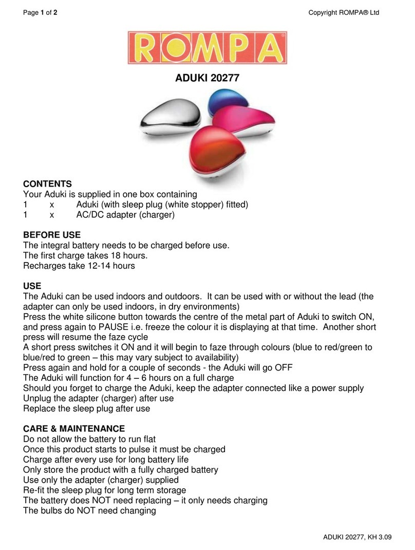 Rompa ADUKI 20277 quick start guide