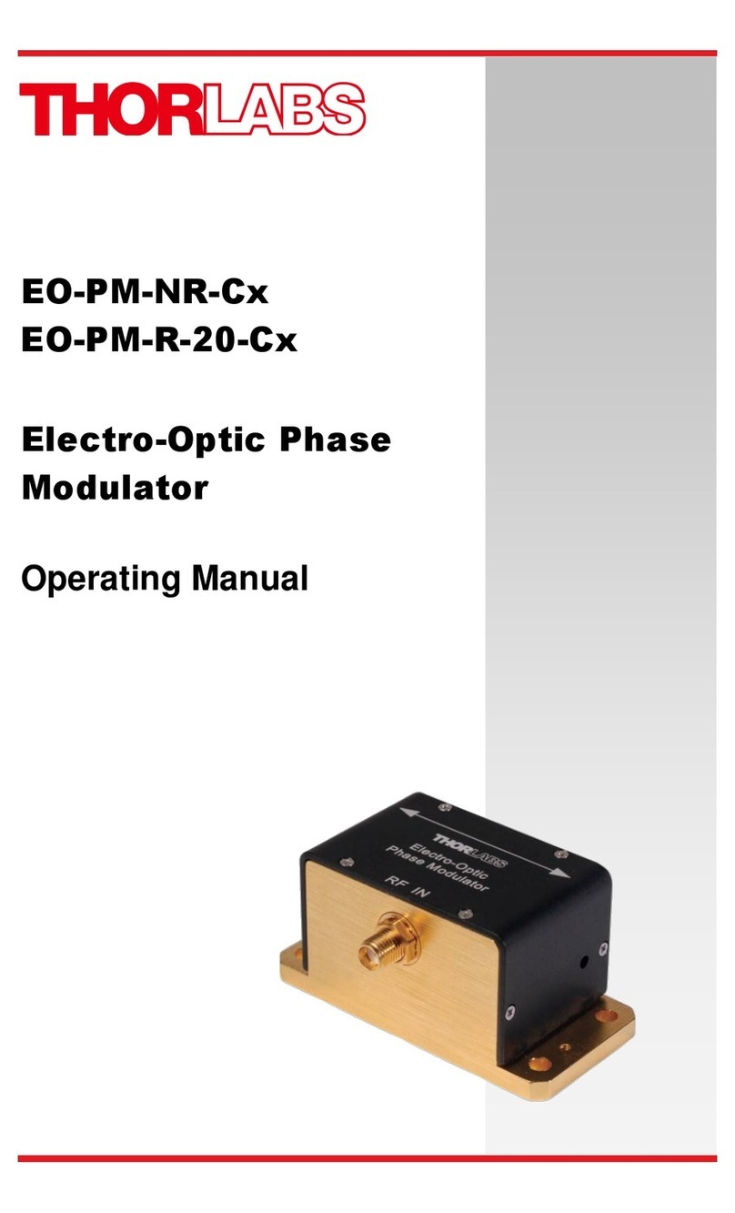 THORLABS EO-PM-NR-Cx User manual