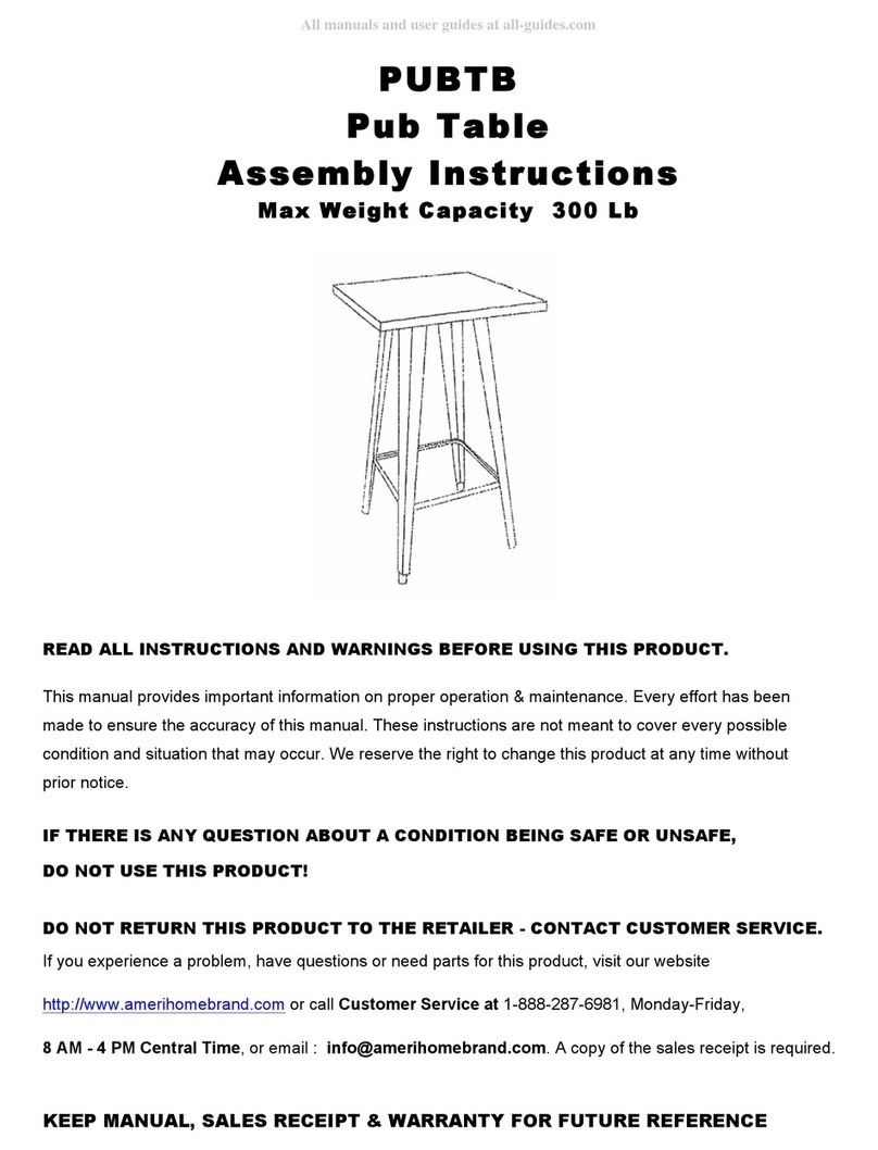 Amerihome PUBTB Assembly instructions