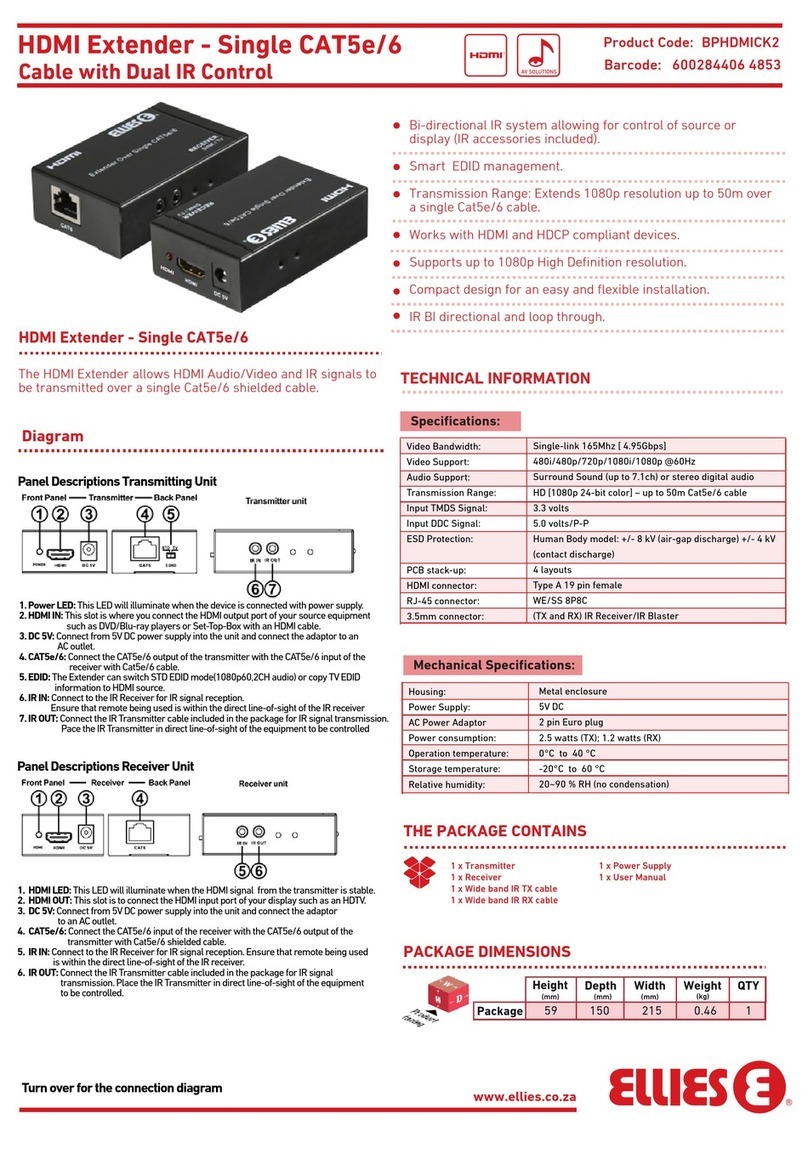 Ellies BPHDMICK2 User manual