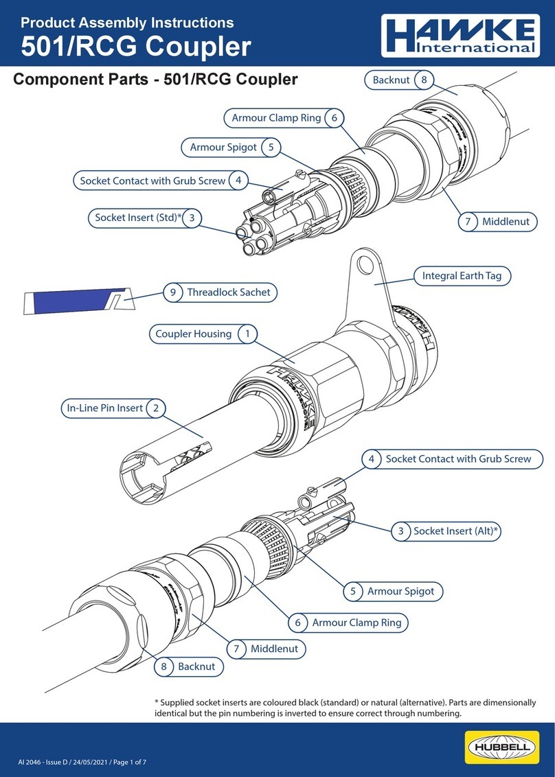 Hawke 501/RCG Product assembly instructions