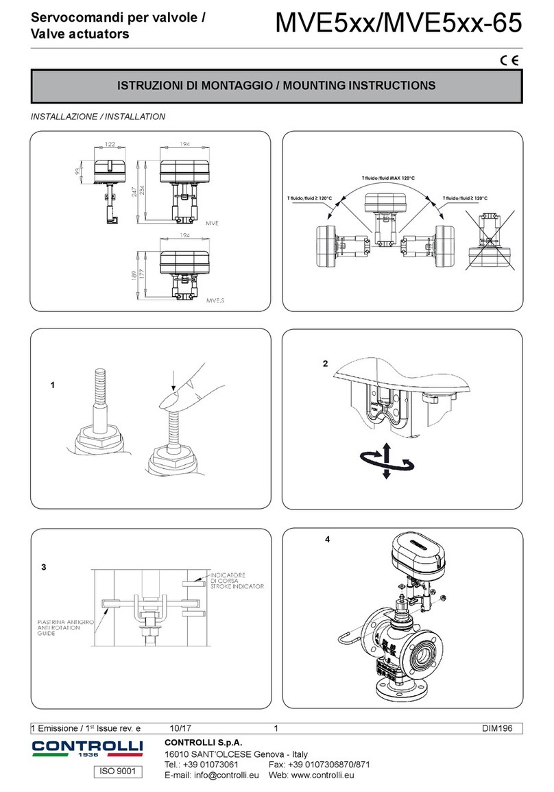 Controlli MVE5 Series Mounting instructions