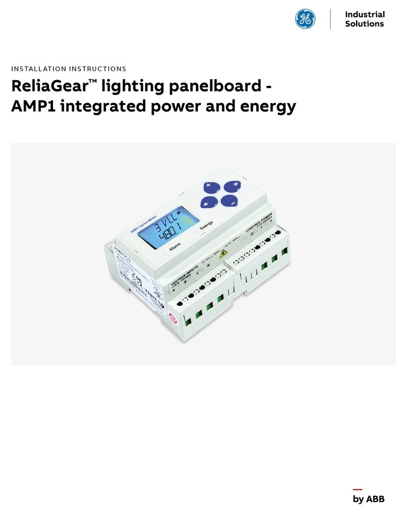 ABB GE ReliaGear AMP1 installation instructions