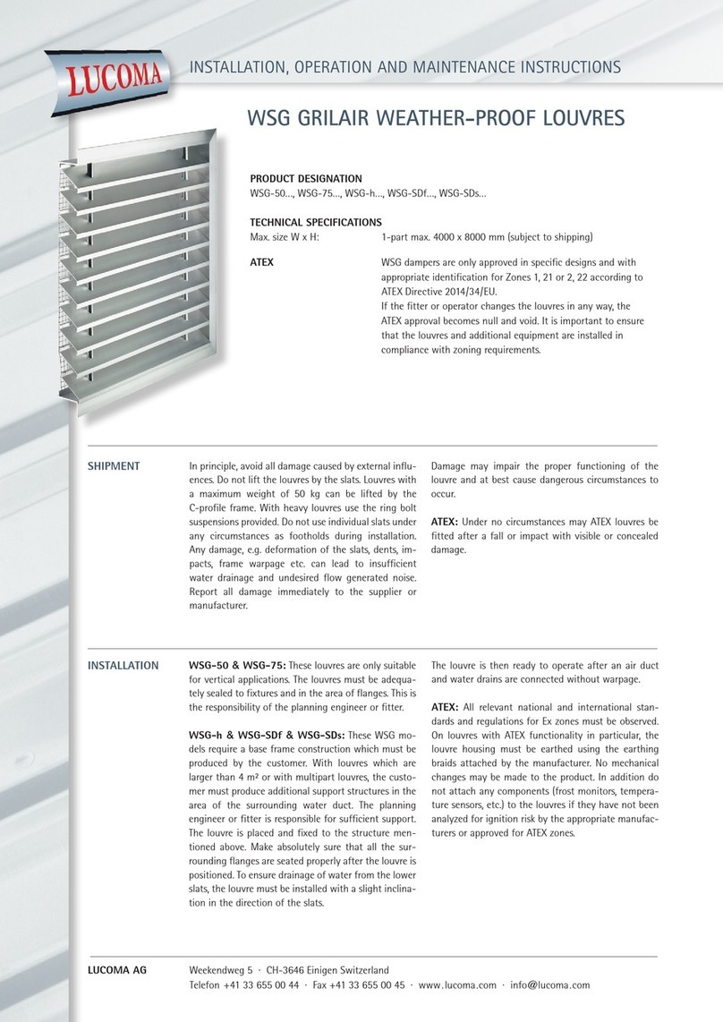 LUCOMA WSG Series Installation, operation and maintenance instructions LUCOMA WSG Series Installation, operation and maintenance instructions