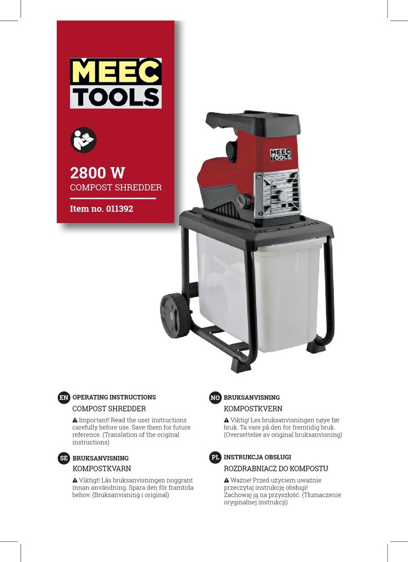 Meec tools 011392 operating instructions