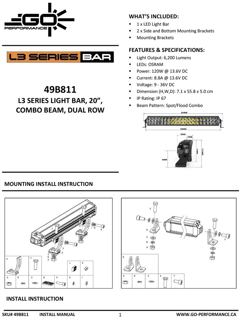 GO PERFORMANCE L3 Series Mounting instruction