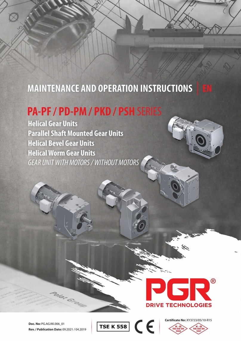 PGR PA-PF Series Maintenance and operation instructions