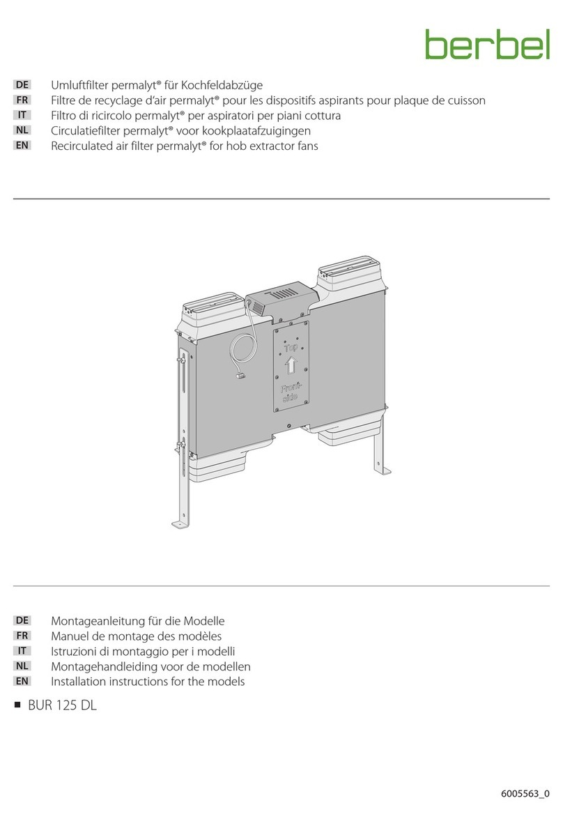 Berbel permalyt BUR 125 DL installation instructions Berbel permalyt BUR 125 DL installation instructions