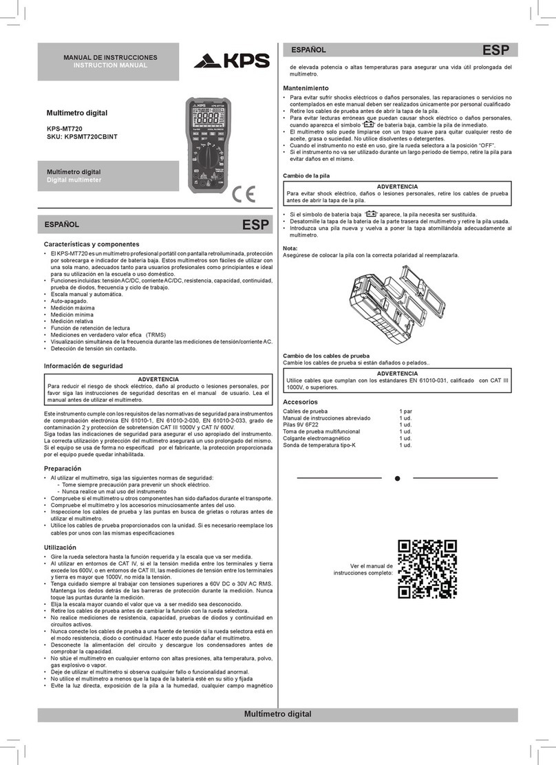 KPS KPS-MT720 User manual