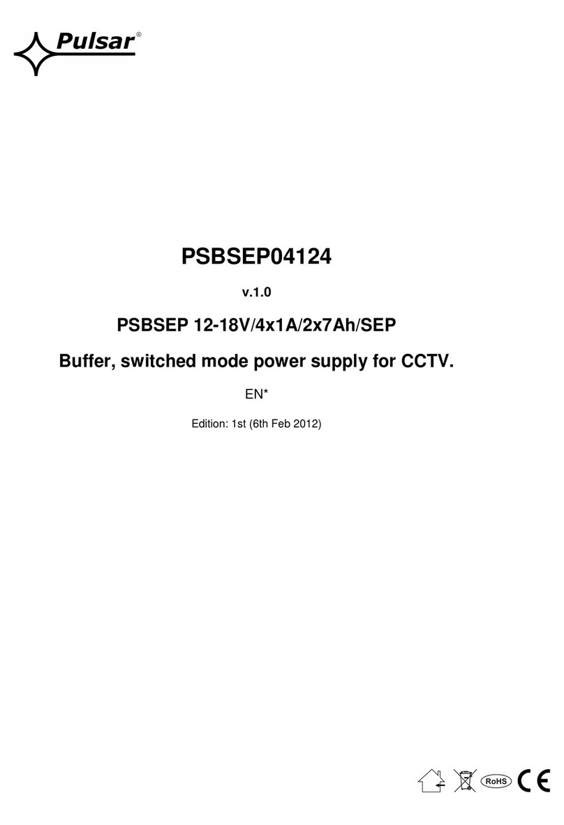Pulsar PSBSEP04124 User manual