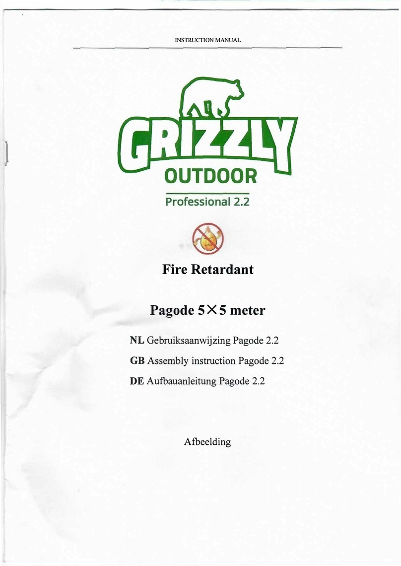 Grizzly Outdoor Pagode 2.2 instruction manual
