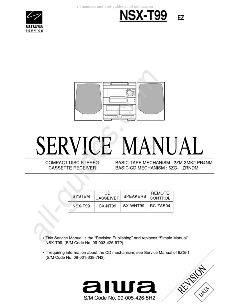 Aiwa NSX-T99 LH User manual Aiwa NSX-T99 LH User manual