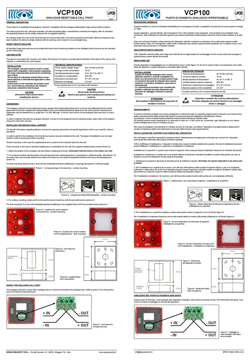 Argus Security VCP100 User manual