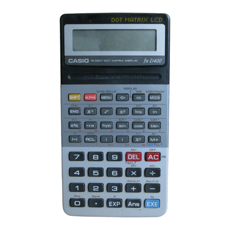 Casio FX-D400 Troubleshooting guide Casio FX-D400 Troubleshooting guide