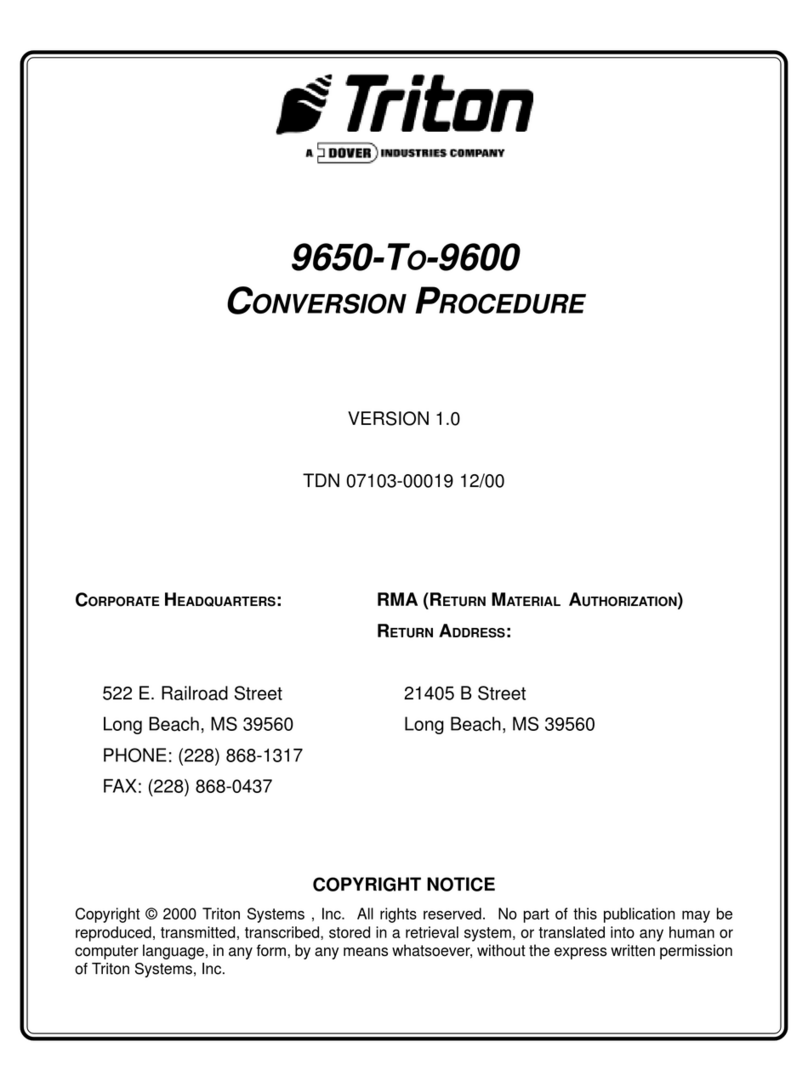 Triton 9600 manual