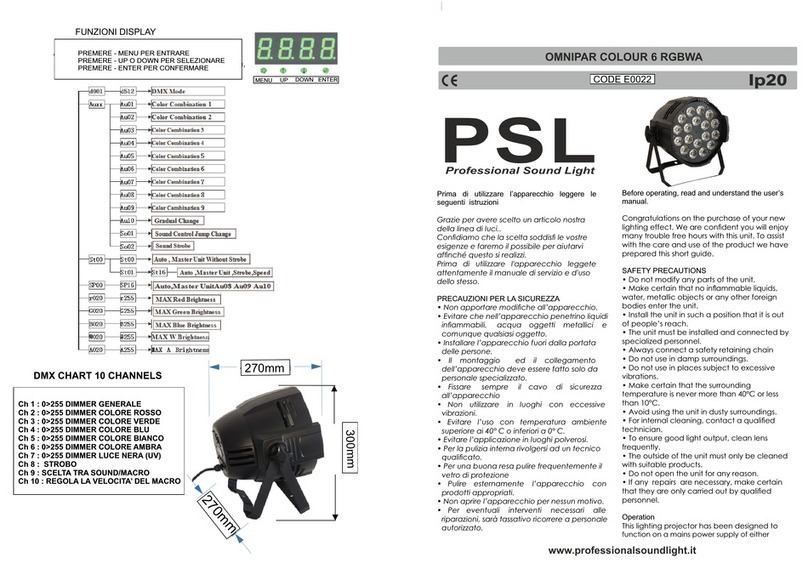 PSL OMNIPAR manual