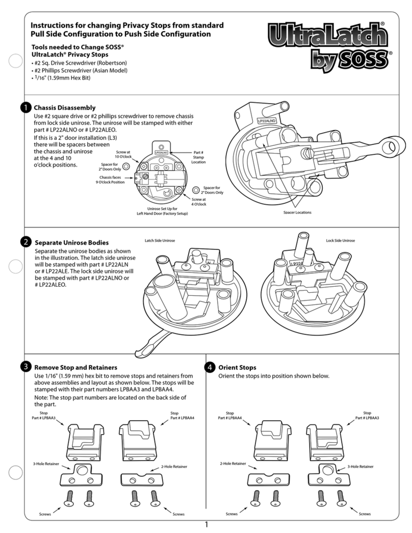 Soss UltraLatch instructions