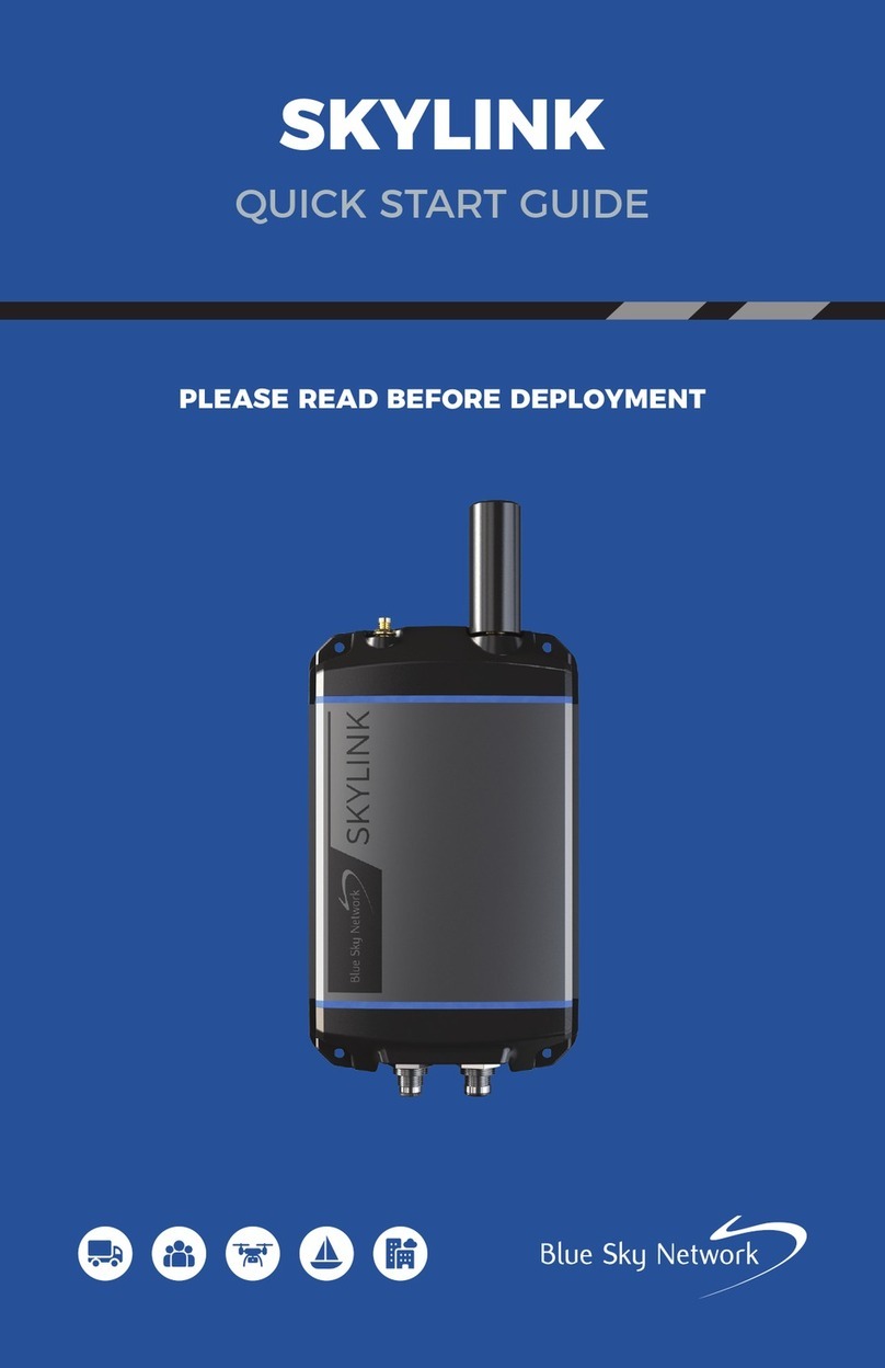 Blue Sky Network SKYLINK User manual Blue Sky Network SKYLINK User manual