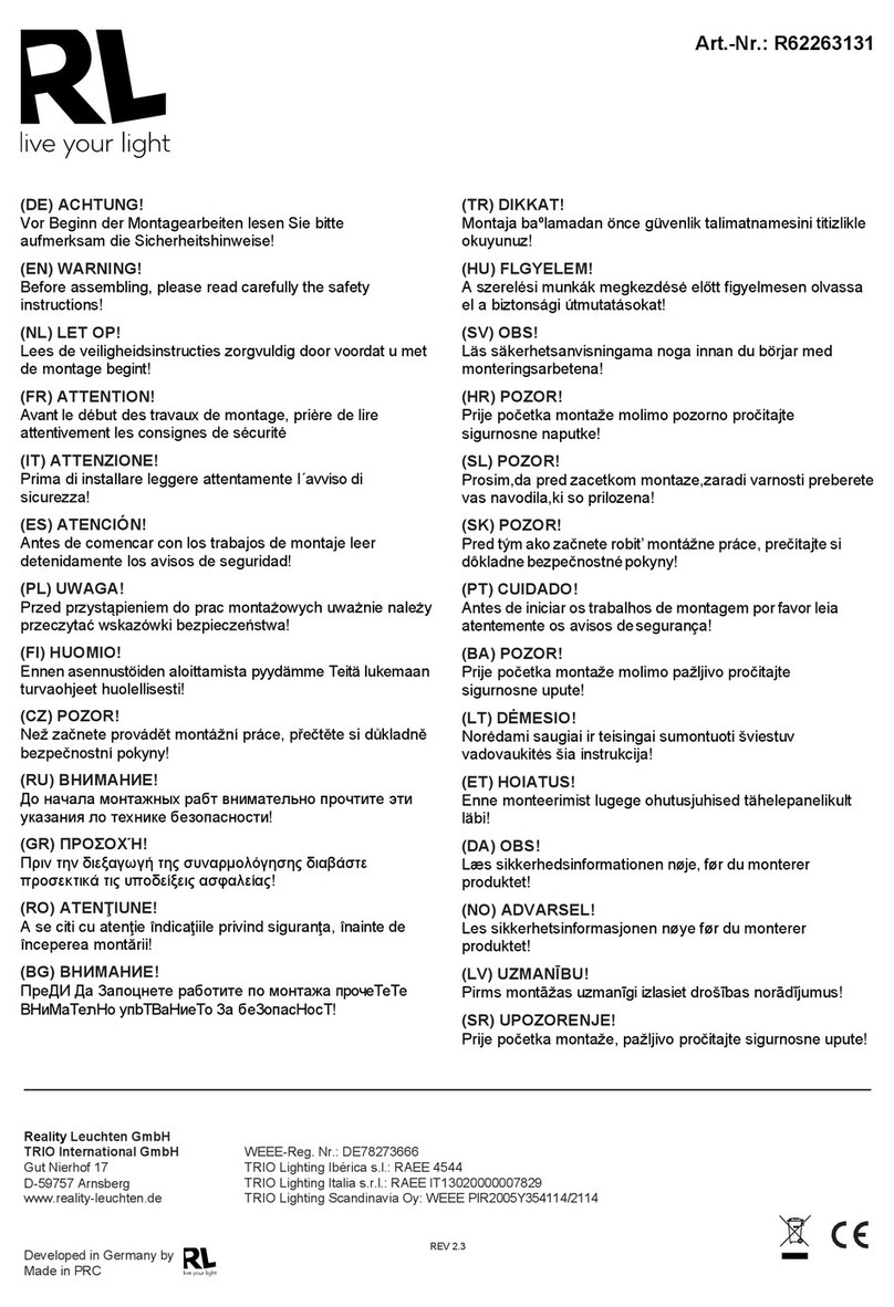 RL R62263131 User manual
