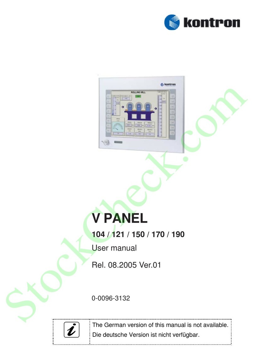 Kontron 104 User manual