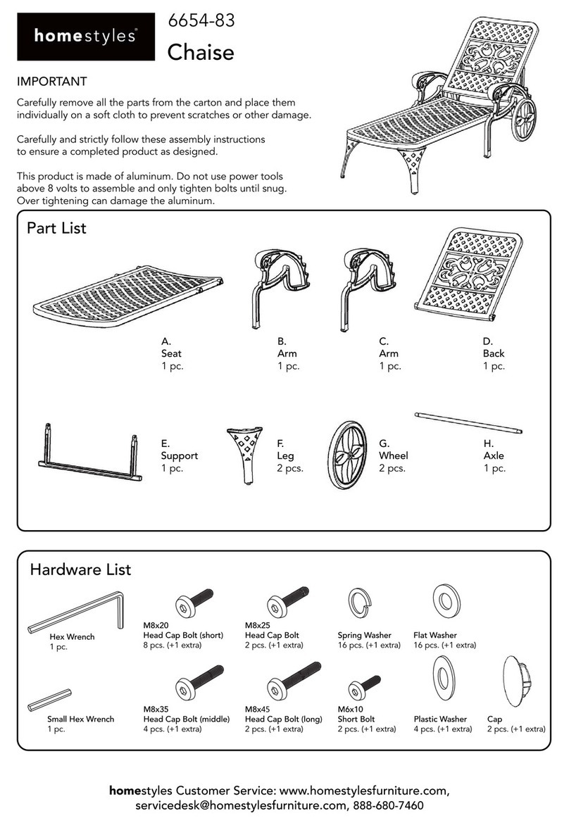 Home Styles 6654-83 Assembly instructions Home Styles 6654-83 Assembly instructions