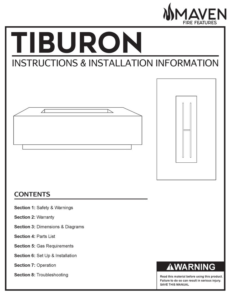 Maven TIBURON INSTRUCTIONS & INSTALLATION INFORMATION