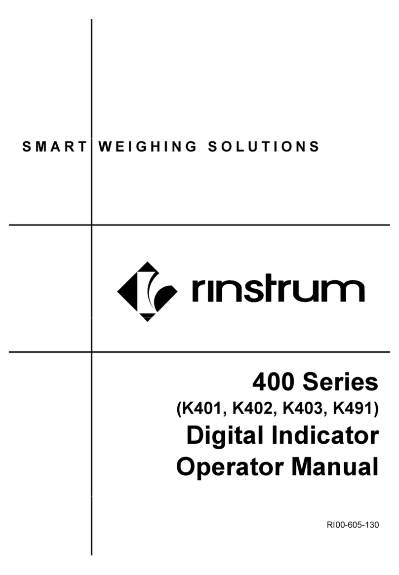 Rinstrum 400 Series User manual