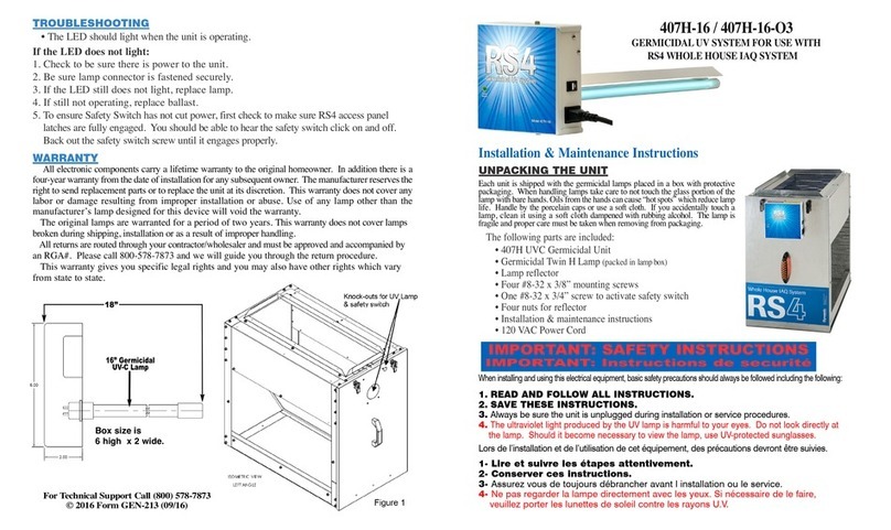 RS4 407H-16 Installation & maintenance instructions