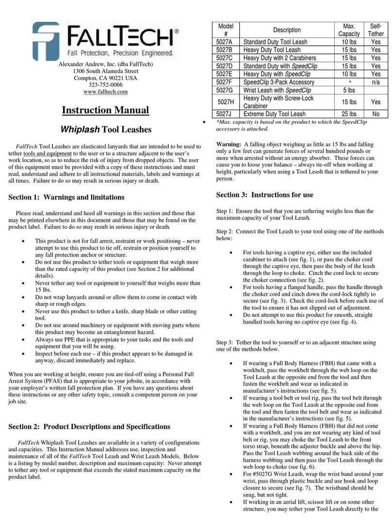 Falltech 5027A instruction manual
