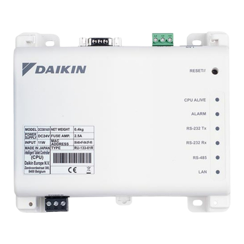 Daikin DCC601A51 User manual Daikin DCC601A51 User manual