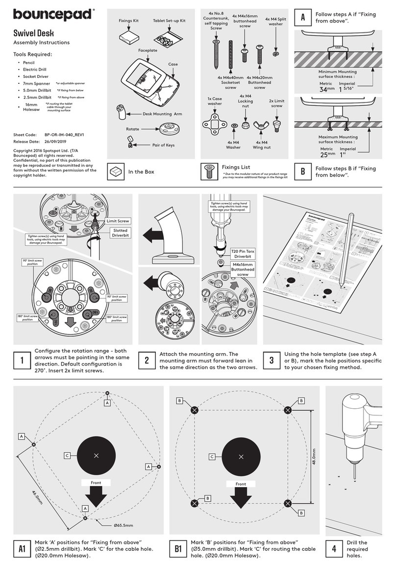 bouncepad Swivel Desk Assembly instructions
