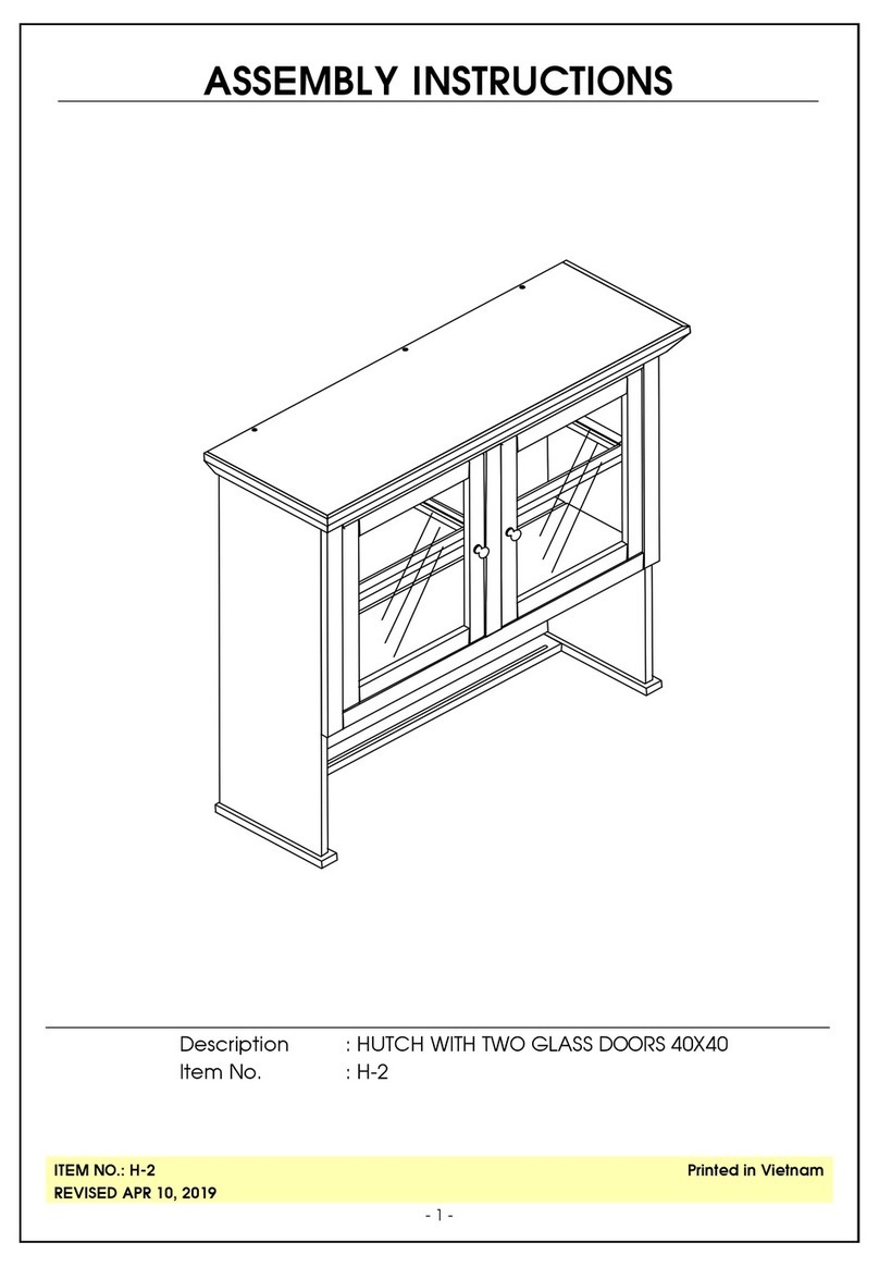 Whitewood Furniture H-2 Assembly instructions