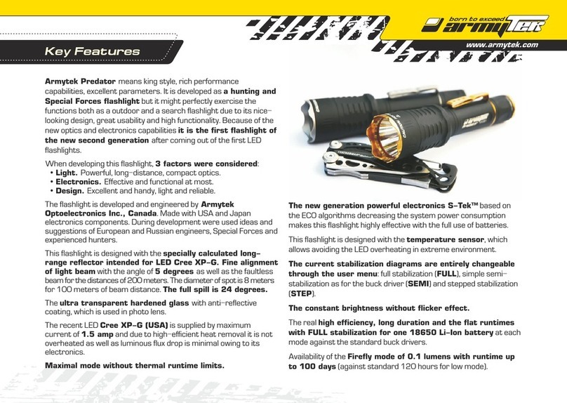 Armytek Predator G109.1 User manual