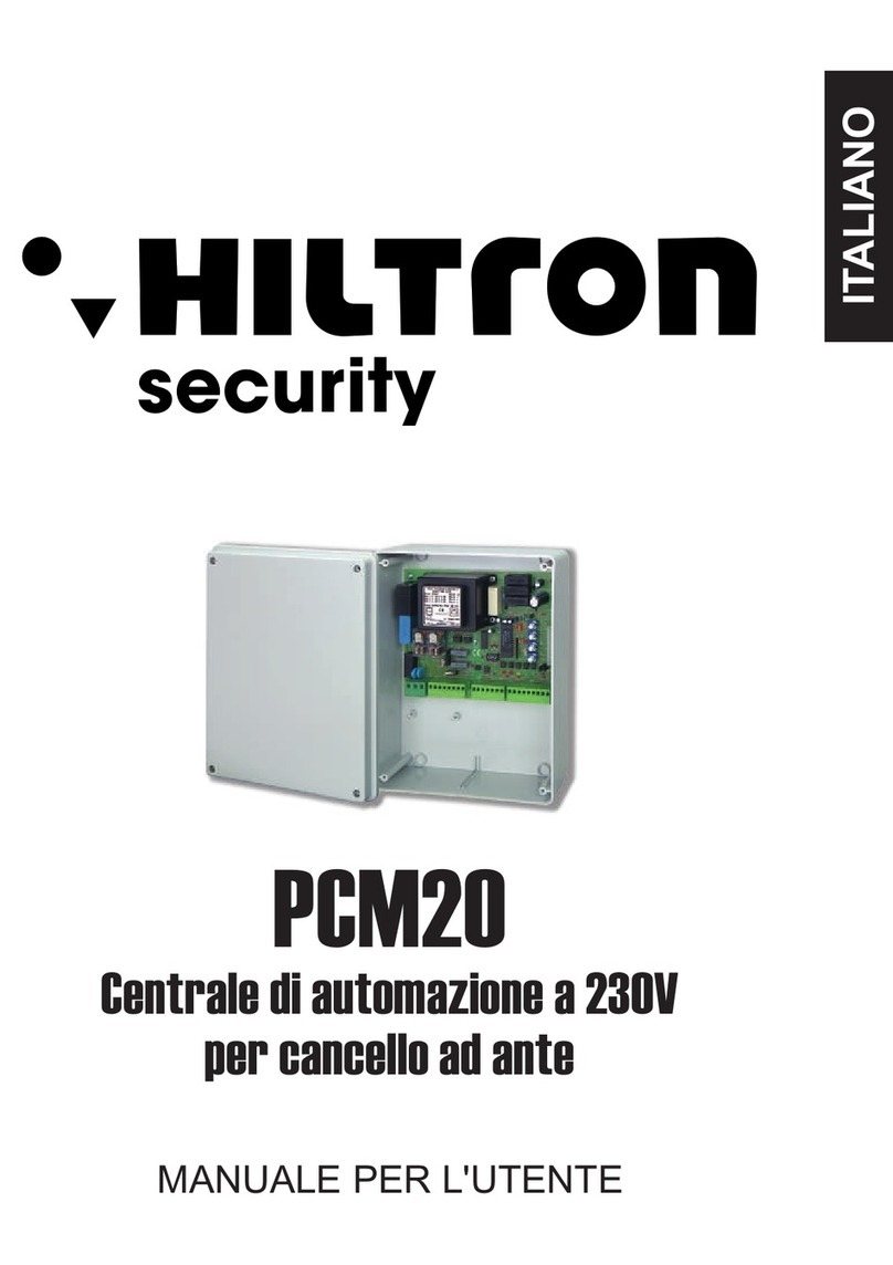 Hiltron security PCM20 user manual