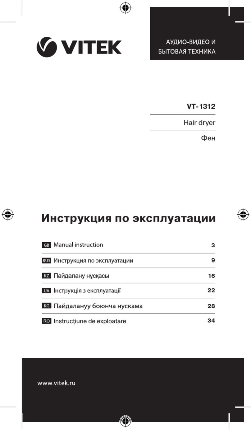 Vitek VT-1312 Manual instruction
