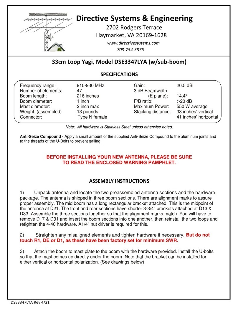Directive Systems & Engineering DSE3347LYA User manual