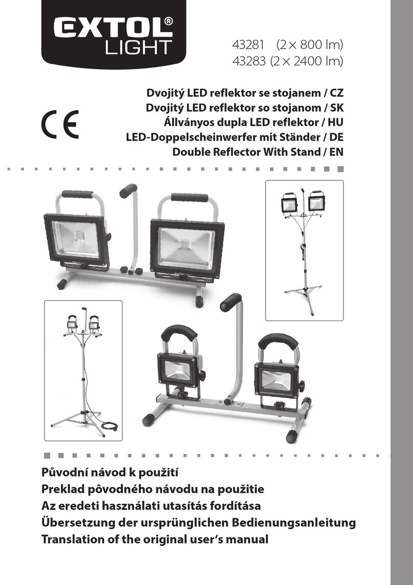 EXTOL LIGHT 43281 Installation and operating instructions