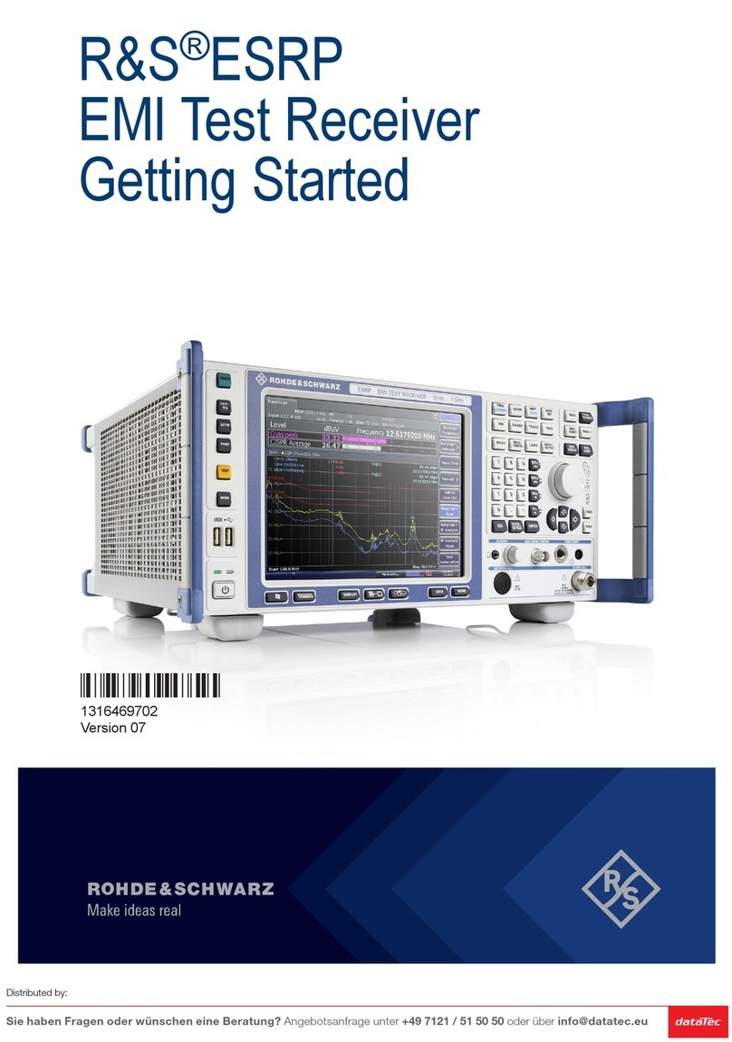 Rohde & Schwarz ESRP EMI User manual
