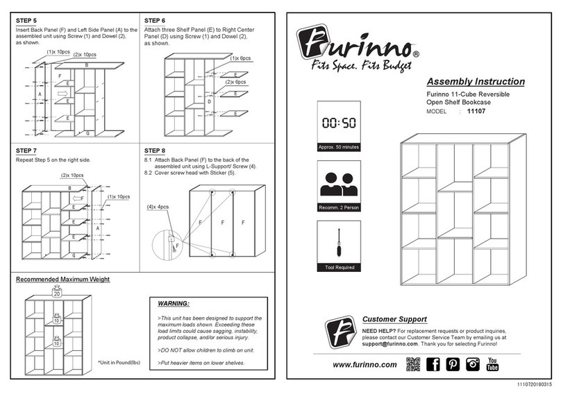 Furinno 11107 Assembly instruction