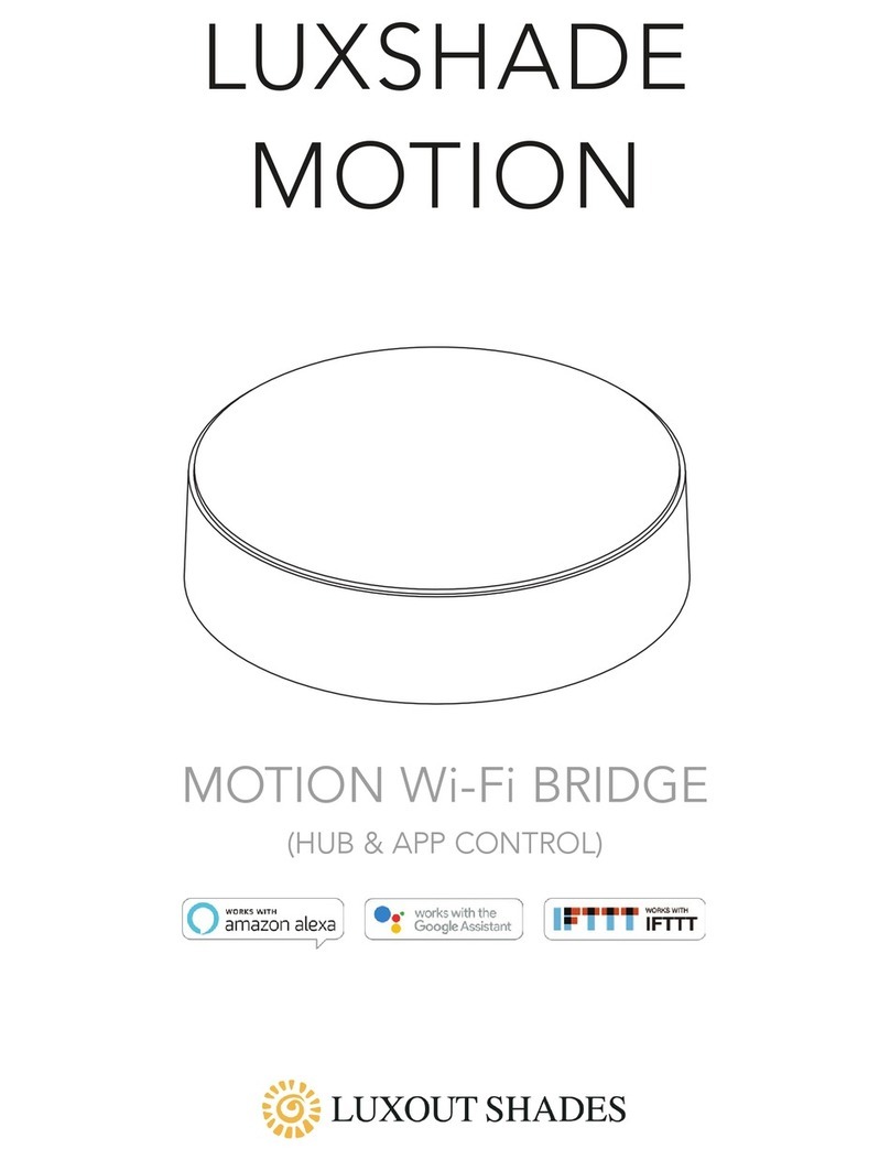LuXout Shades LUXSHADE MOTION manual
