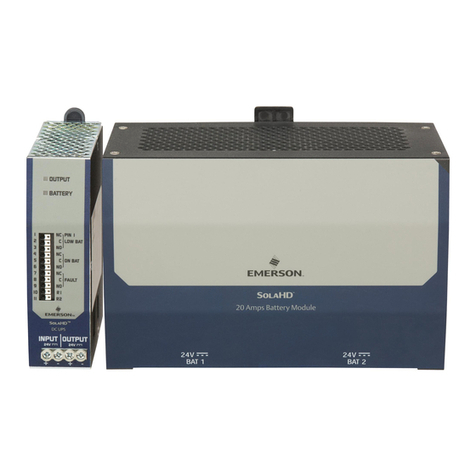 Emerson SolaHD SDU DC UPS B Series User manual