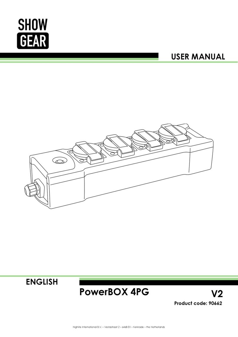 Showgear PowerBOX 4PG User manual
