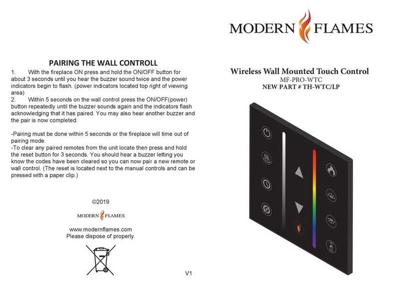 Modern Flames MF-PRO-WTC quick start guide