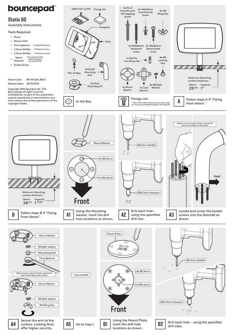 bouncepad Static 60 User manual