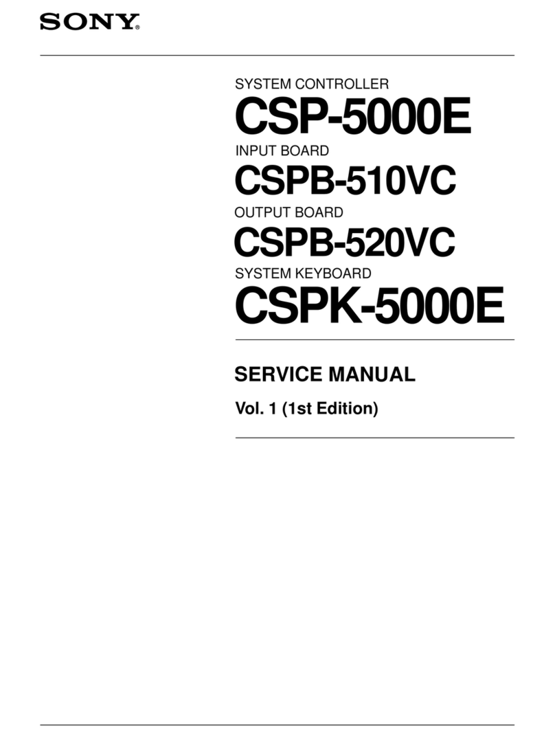 Sony CSP-5000E User manual