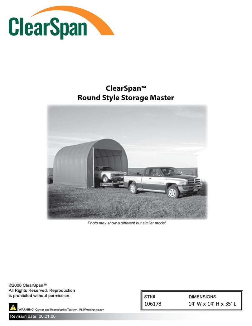 ClearSpan Value Line 106178 Assembly instructions